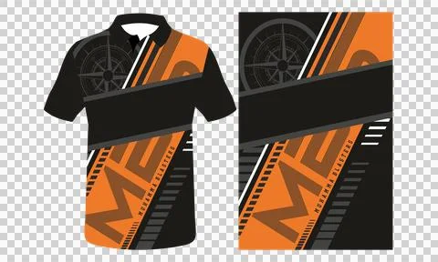 Sublimation jersey mockup  Stock Illustration