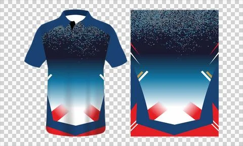 Sublimation jersey mockup  Stock Illustration