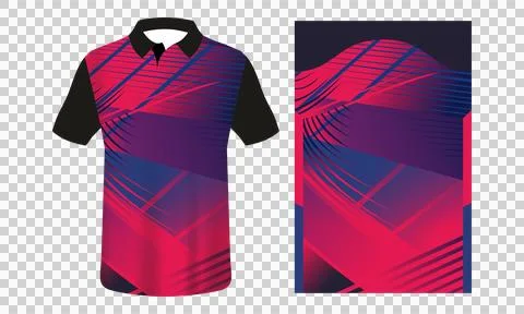 Sublimation jersey mockup  Stock Illustration