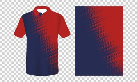 Sublimation jersey mockup  Stock Illustration