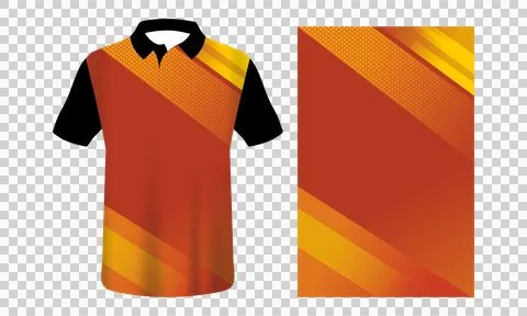 Sublimation jersey mockup  Stock Illustration