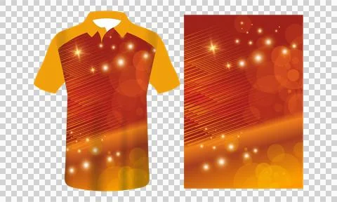 Sublimation jersey mockup  Stock Illustration