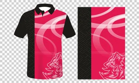 Sublimation jersey mockup  Stock Illustration
