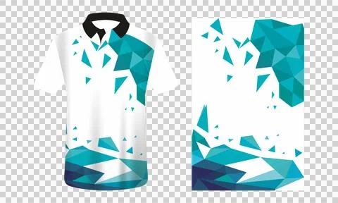 Sublimation jersey mockup  Stock Illustration