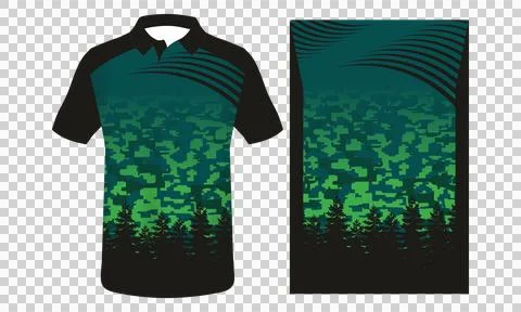 Sublimation jersey model Stock Illustration