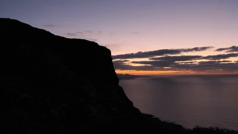 Sublime Coast at Sunset Stock Footage 101909081