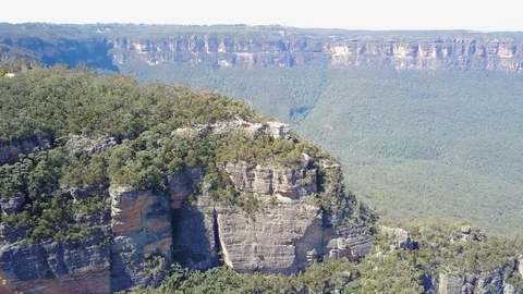 Sublime Point Blue Mountains 4K Drone Stockbeeldmateriaal 80209594
