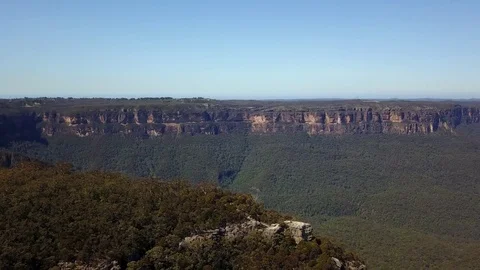Sublime Point Blue Mountains 4K Drone 스톡 동영상 80210204