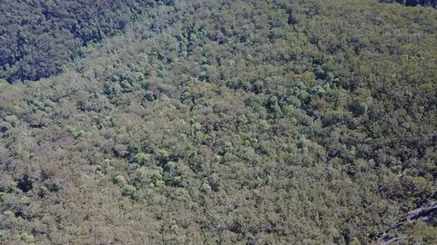 Sublime Point Blue Mountains 4K Drone Video stock 80487002