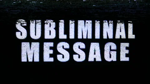 Subliminal Message Video Damage Stock Footage 60388620