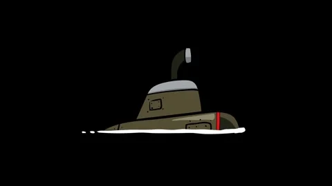 Submarine Animation Stock Footage 278343661