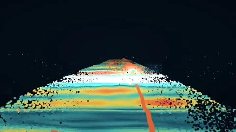 Submarine cable route seabed slope trafficability corridor survey multibeam 스톡 동영상 342392898