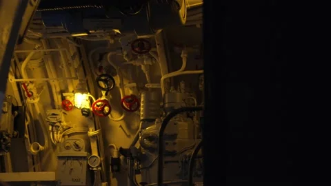 submarine engine room | Stock Video | Pond5