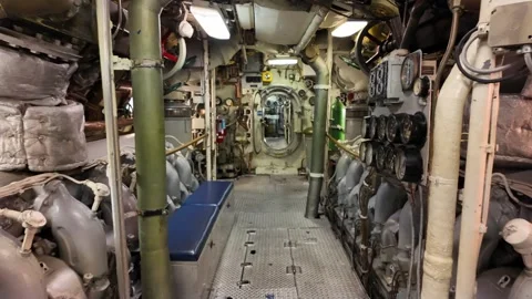 Submarine Engine Room Vídeos de archivo 295230696