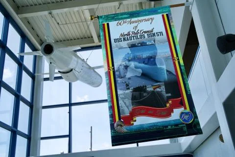 Submarine Force Museum, Groton CT USA, Jun 2019. Inside with photos, exhibits Stock Photos