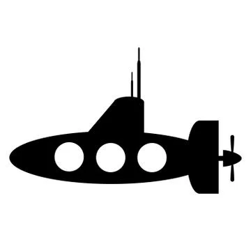 Submarine icon Illustrazione stock