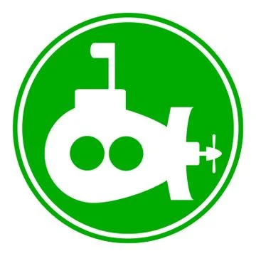 Submarine icon Illustrazione stock