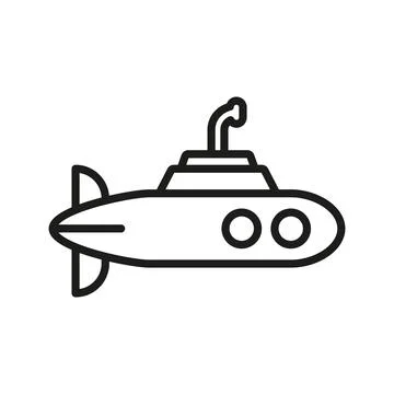 Submarine icon vector design templates simple and modern Stock Illustration