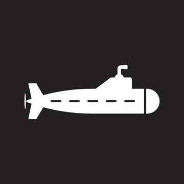 Submarine icon vector Stock Illustration