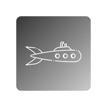 Submarine icon vector Stock Illustration