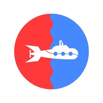 Submarine icon vector Stock Illustration