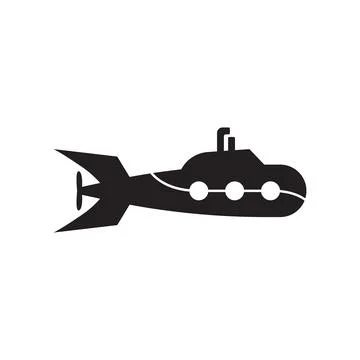 Submarine icon vector Stock Illustration