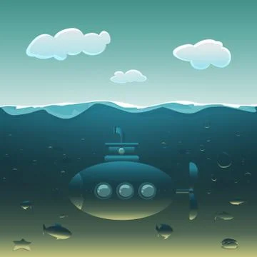 Submarine Stock Illustration