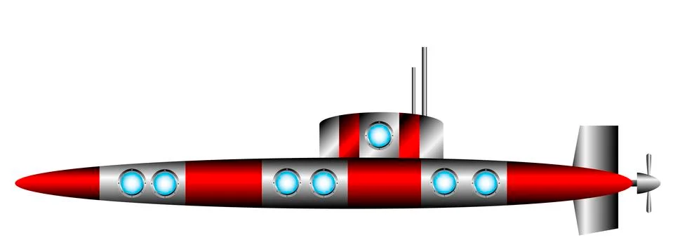 Submarine Illustrazione stock