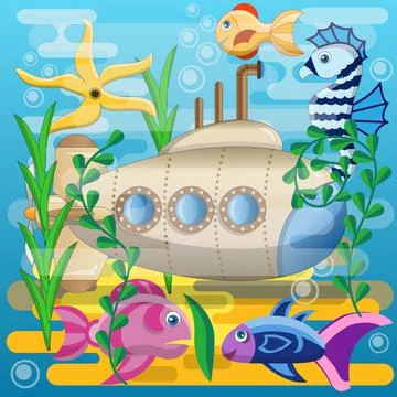 Submarine. Stock Illustration