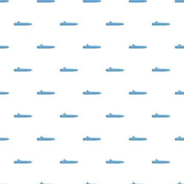 Submarine military vessel seamless pattern background Stock Illustration
