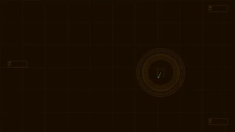 Submarine Naval HUD ? Torpedo Range &amp; Acoustic HUD 4K Stock Footage 330696648