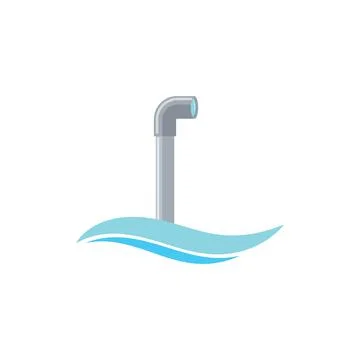 Submarine periscope icon vector illustration concept Stock Illustration