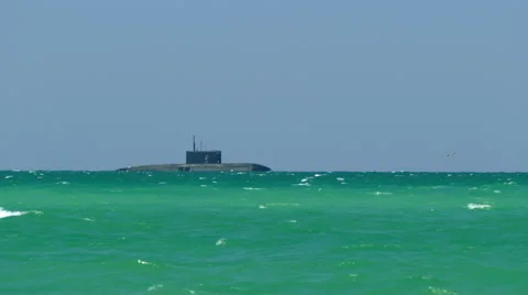 Submarine At The Sea Stock Footage 65452074