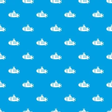 Submarine sea pattern vector seamless blue イラスト素材