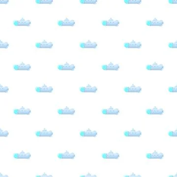 Submarine seamless pattern for kids background design Stock Illustration