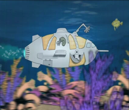 Submarine - USO Animation Stock Footage 565830
