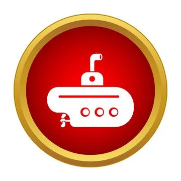Submarine vessel underwater exploring deep ocean icon design Stock Illustration