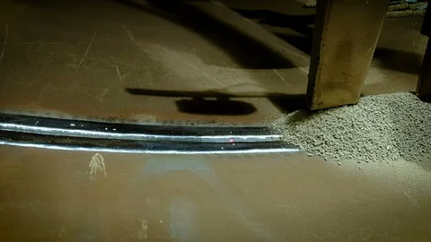 Submerged arc welding Stock Footage 89026456