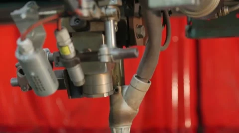 Submerged arc welding process Stock Footage 51751845