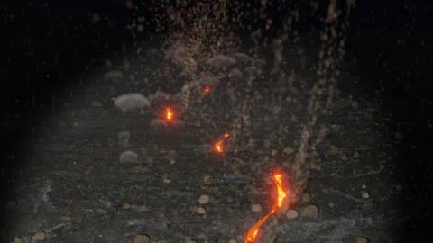 Submerged Earthquake Stock Footage 136492306