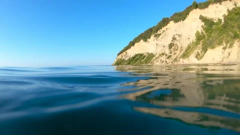 Submerged view under and over the water surface Stock-Footage 138749189
