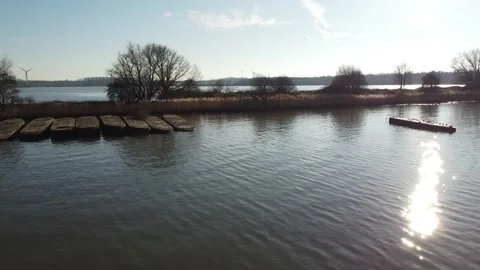 Submersible caissons  engineering for tunnels. Stock Footage 303055474