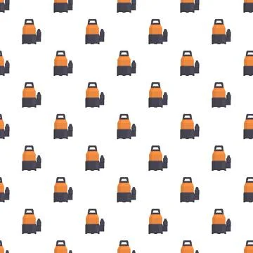 Submersible pump drainage machine seamless pattern repeating background Stockillustratie