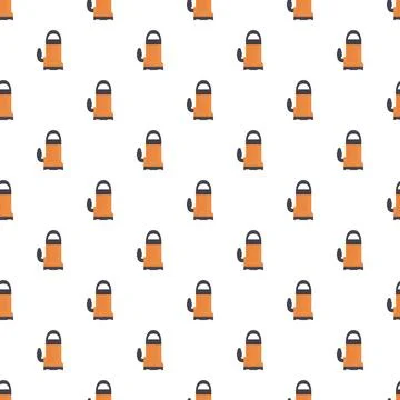 Submersible pump icon flat seamless pattern illustration Stock Illustration