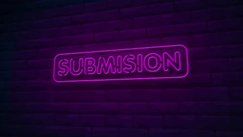 Submision neon sign Stock Footage 172564688