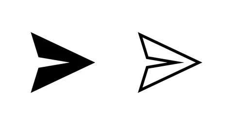 Submit button icon set. Send button and paper airplane. Vector. Stock Illustration