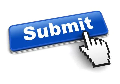 Submit concept 3d illustration isolated Stock Illustration