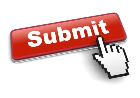 Submit concept 3d illustration isolated Stockillustratie