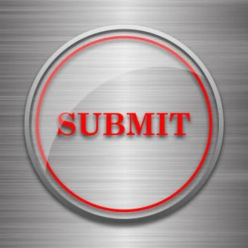 Submit icon. Internet button on metallic background.. イラスト素材