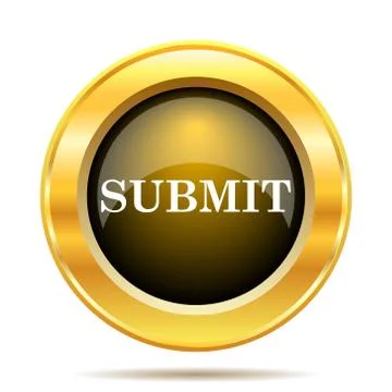 Submit icon. internet button on white background.. Stock Illustration